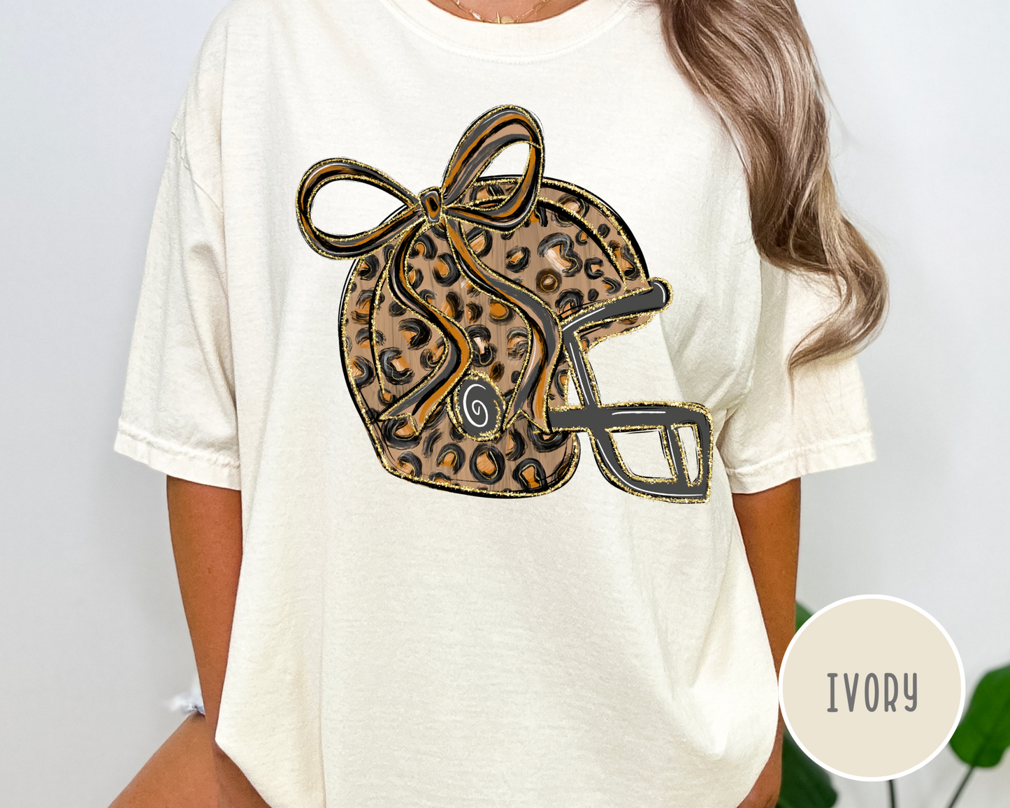 Leopard Helmet Football T-Shirt