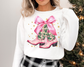 You Just found the cutest Christmas sweatshirt for the holiday season! This cozy Cowgirl Boots Christmas Sweatshirt is perfect for kids and adult or a mommy and me matching Christmas sweatshirt