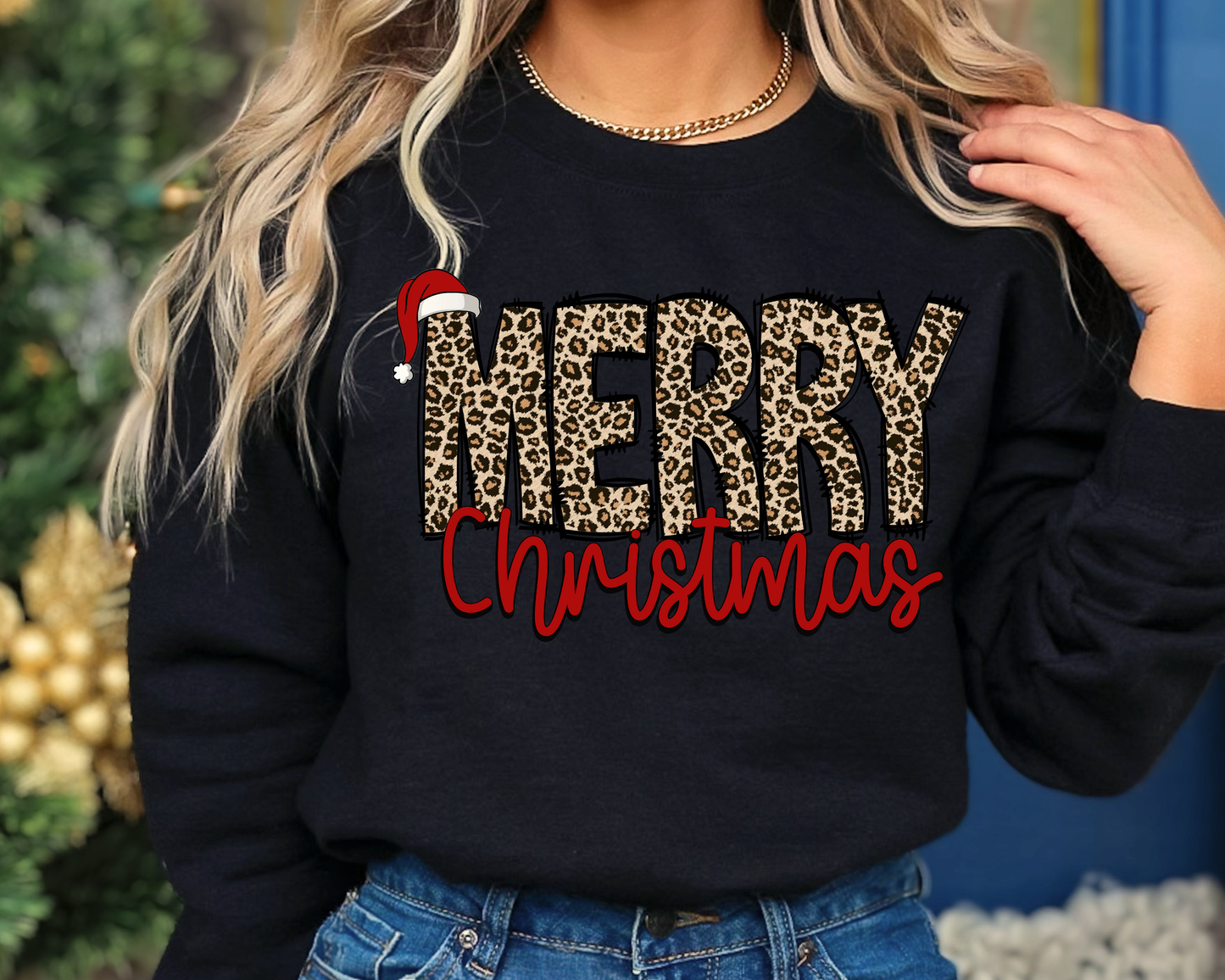 You Just found the cutest Christmas sweatshirt for the holiday season! This cozy Leopard Merry Christmas Sweatshirt is perfect for kids and adult or a mommy and me matching Christmas sweatshirt