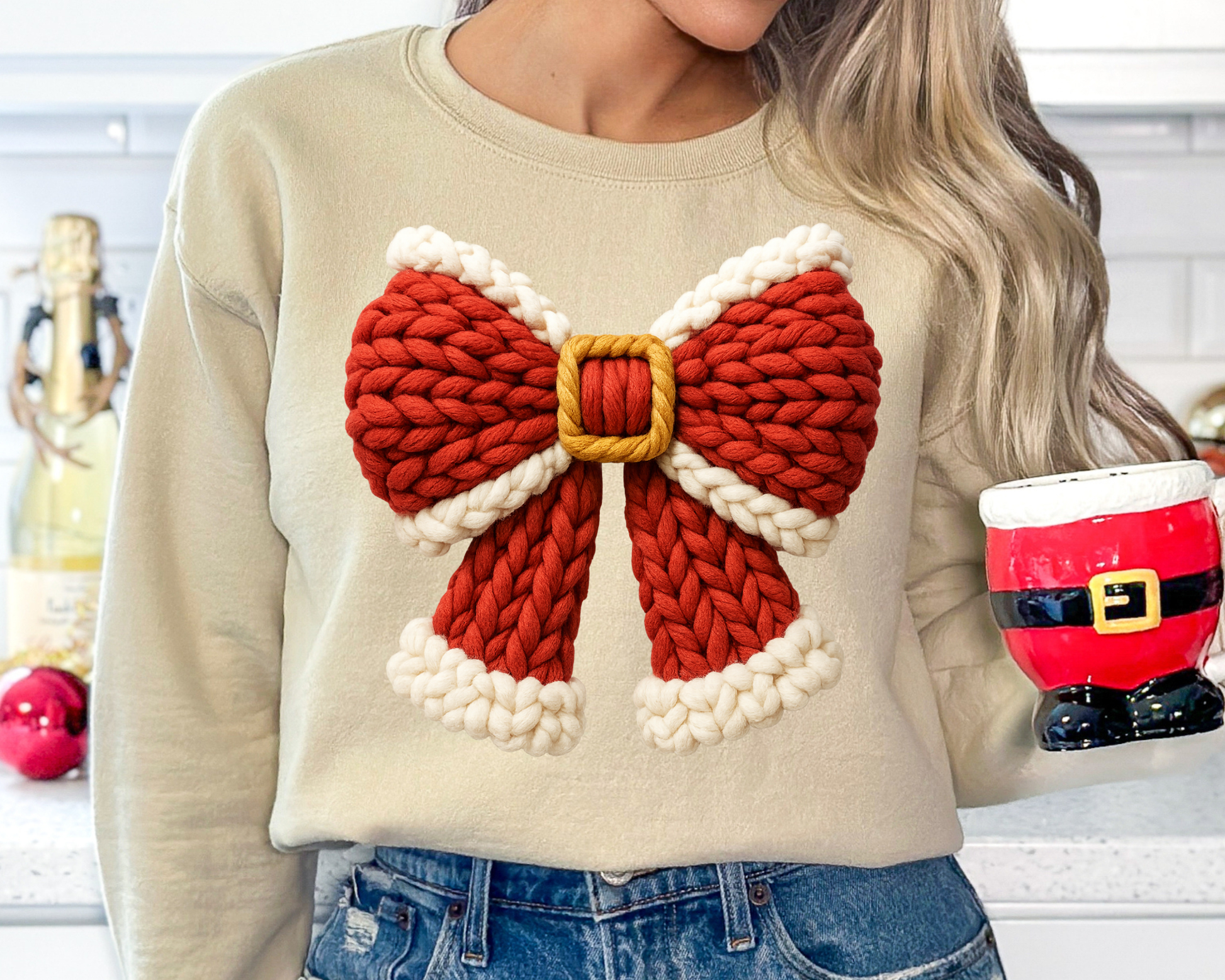You Just found the cutest Christmas sweatshirt for the holiday season! This cozy Santa Hat Sweatshirt is perfect for kids and adult or a mommy and me matching Christmas sweatshirt