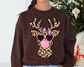 You Just found the cutest Christmas sweatshirt for the holiday season! This cozy Leopard Reindeer Blowing Bubble Sweatshirt is perfect for kids and adult or a mommy and me matching Christmas sweatshirt