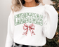 Floral Christmas with Bow Christmas Sweatshirt