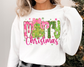 You Just found the cutest Christmas sweatshirt for the holiday season! This cozy Preppy Merry Christmas Sweatshirt is perfect for kids and adult or a mommy and me matching Christmas sweatshirt