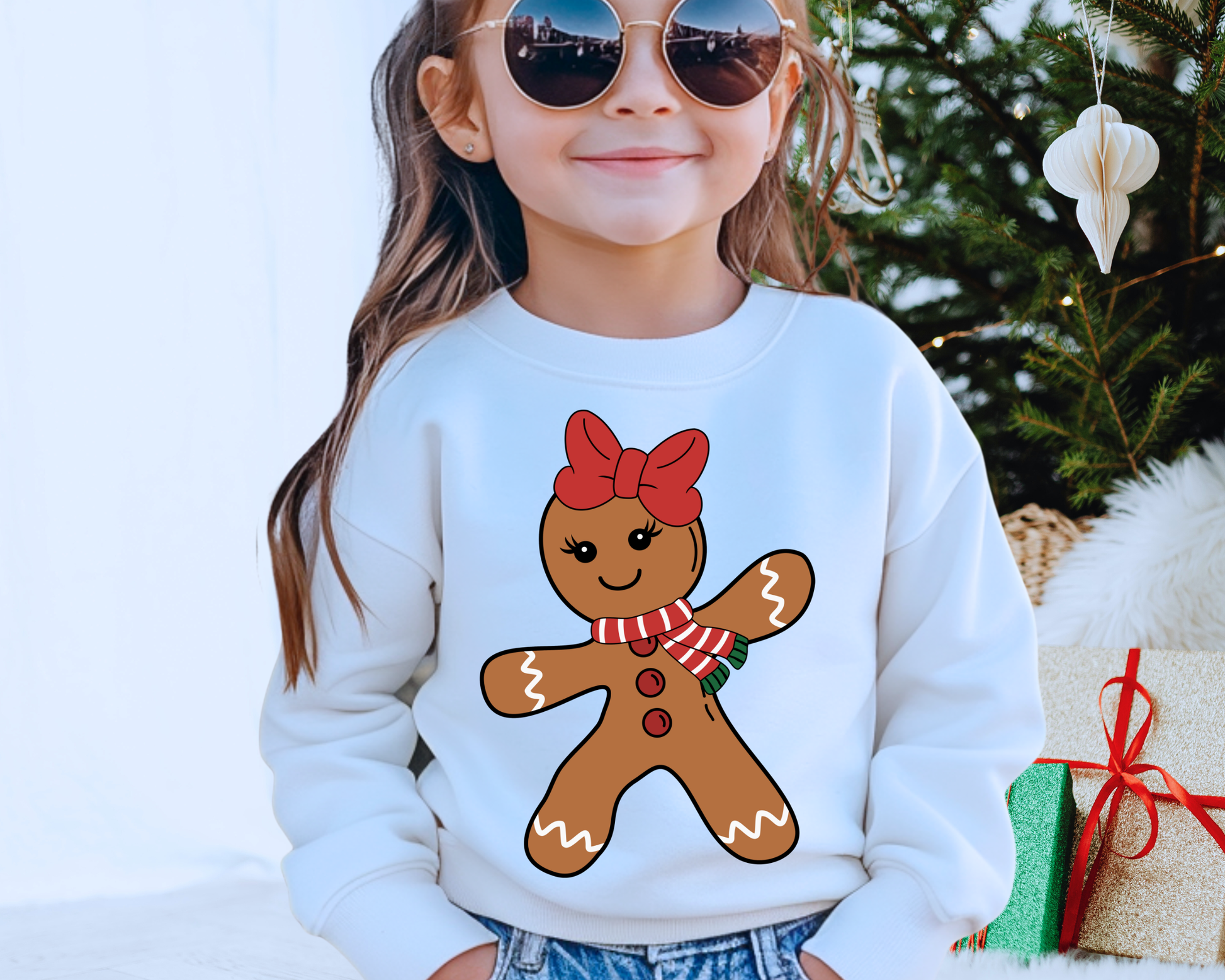 You Just found the cutest Christmas sweatshirt for the holiday season! This cozy Girl Gingerbread Christmas Sweatshirt is perfect for kids and adult or a mommy and me matching Christmas sweatshirt