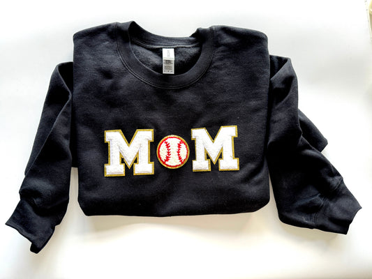 Baseball Mom Chenille Letters